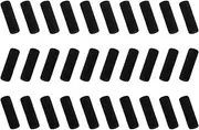 BCP Pack of 30 Black Color Soft Foam 1.5-inch Pencil Grips Pencil Cover (Black)