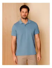 [Reserve] Essential Preston Polo in Dusty Blue