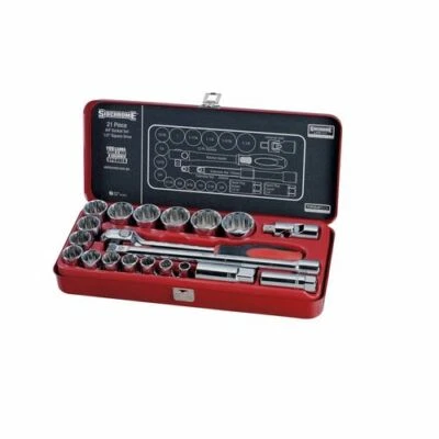 Sidchrome 1/2" Square Drive AF Socket Set - 21 Piece ** Special Order **