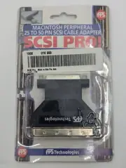 [NOS] APS Apple Macintosh SCSI Pro! DB25 FEMALE to SCSI 50 pin MALE Adapter