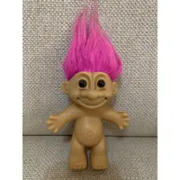 在飛比找蝦皮購物優惠-古董公仔玩偶Russ troll doll裸體醜娃/幸運小子