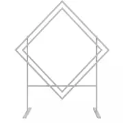 Wedding Arch Background Stand Party Floral Arrangement Solid Metal Backdrop 2M