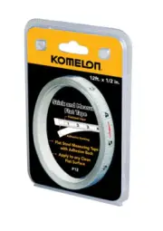Komelon F12 Strong Adhesive Stick-It Steel Tape Measure 12 ft.