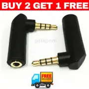 Right Angle 3.5mm Stereo Male To Female Audio Plug L SHAPE Adapter Elbow L-type