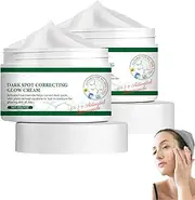 Dark Spot Correcting Glow Cream for Face & Body, Evens Skin Tone & Hydrates, Hyperpigmentation Treatment for All Skin Tones, Freckle & Melasma Cream, Day/Night Spot Remover Serum (2 PCS)