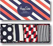 [HAPPY FEET] Happy Socks Holiday Big Dot Gift Box Socks (Pack of 4)