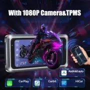 Motor Navigator Wireless CarPlay Android Auto with Camera & TPMS For Motorcycles