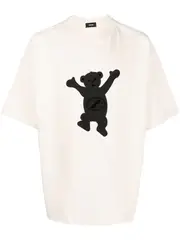 [We11done] Ivory Logo Teddy T-Shirt