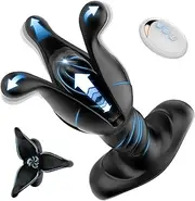 Prostate Massager Anal Vibrator, Anal Plug with 9 Tension Shock Flapping Thrusting Vibrating Stimulation Butt Plug Remote Control, Male Anal Toy Anal Dildo for Men Women Sex Toy