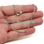 Solid 925 Sterling Silver Nickel/Lead-Free 18" 1.6 mm Round Snake Chain Necklace