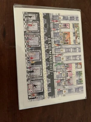 NWT Michael Storrings Bloomingdales Christmas Cards Set Of 8