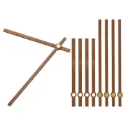 Clock Hands Kit, 5 Set Wooden Mechanism Clock Hand Parts for 14 Inch Clock, E1