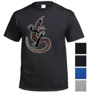 Shannon's Lizard Aboriginal Art T-Shirt (Multiple Colour & Size Choices)