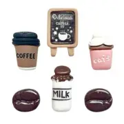 Coffee Shop Craft Embellishments - Sew Paper Crafts DIY Crafts -Shelly's Buttons