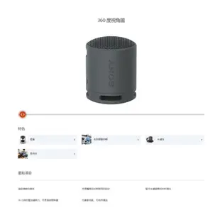 SONY 索尼 SRS-XB100 防水防塵藍牙喇叭 公司貨