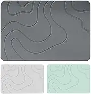Diatomite Stone Bath Mat, Entryway Rugs, Absorbent Stone Bath Mat, Toilet Door Non-Slip Mat, Water Absorption Quick Drying Diatomite Shower Mat, Diatomaceous Earth Shower Mat