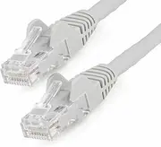 StarTech.com N6LPATCH1MGR 100W PoE Snagless LSZH CAT6 Ethernet Cable, 1 Meter, Grey