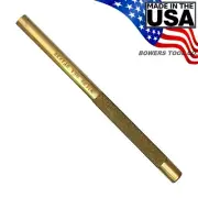 Wilde Solid Brass Drift Pin Punch 3/8" x 6" Made in USA BP1232