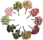 NOLITOY Set of 10 Realistic Simulated Succulents Mini Plant Figurines for Decor Succulent Micro Landscape Small Ornaments