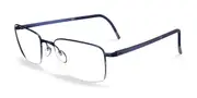 Silhouette Illusion Nylor 5560/75 4540 Men's Glasses Blue Size 52 - Private Health Rebate - Blue Light Block Available