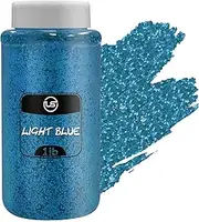 Glitter - 1 LB Light Blue Fine Glitter Shaker, Glitter for Resin, Glitter for Crafts, Extra Fine Glitter for Scrapbooking and Art and Craft Supplies, Ultimate Glitter for Tumblers and Bulk Glitter Jar