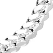 Heavy Gents Solid Sterling Silver Curb Bracelet British Made 925 Hallmarked