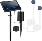 8W Solar Pond Aerator with Built-in 2400mAh Battery Backup, 3 Working Modes, 2 A