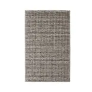 Charcoal Grid Handloom NZ Wool Rug 150x240cm
