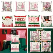 Polyester Christmas Cushion Cover Bedside Pillowcase Throw Pillowcase