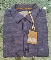SALUTE by LEVELWEAR Cultivated Leisure Scottsdale Woven Shirt, Men’s Size Medium
