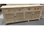 MF Recycled Elm Timber 4 Drawer & 4 Door Sideboard