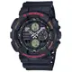 【CASIO】G-SHOCK 音樂跨時代復古設計雙顯錶-點綴紅(GA-140-1A4)