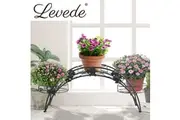 Levede 2X Plant Stand Black Outdoor Indoor - Black