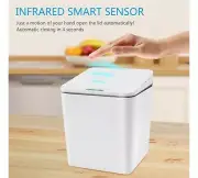 Automatic Small Trash Can with Foldable Lid 6L/1.5 Gal For Desk Top Kitchen New