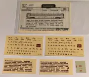 WALTHERS HO DECAL-LACKAWANNA/DL&W PASSENGER CAR-MAROON LETTERING - #934-48800