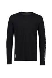 Mons Royale Temple Tech Merino LS Mens T-Shirt - VLU Black - XXL
