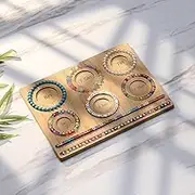 ATDORO Bead Board for Jewelry Making, Bamboo Beading Board for Jewelry Making, Bracelet Bead Board for Bracelet, Jewelry