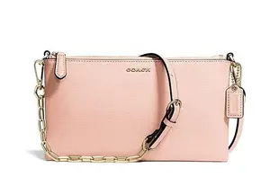 Coco小舖 COACH 50839 KYLIE CROSSBODY IN SAFFIANO LEATHER 淡粉色