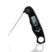 Foldable Kitchen Thermometer Digital Waterproof Magnetic with LCD Display