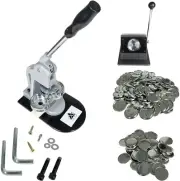 Button Making Machine 75mm (3 inch) Kit, 500 Pin Badges, Punch Press, Free Parts