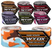 WYOX ORANGE CAMO Boxing Wraps 180", MMA Hand Wraps for Kickboxing and Muay Thai