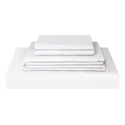 Cooling Bamboo Sheet Set Ultra Soft Breathable Bed Set White