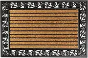 Notrax, Ivy Leaf, Rubber-Backed Natural Coir Doormat, Entry Mat for Indoor or Outdoor Use