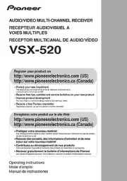 Pioneer VSX-520 Receiver Owners Manual