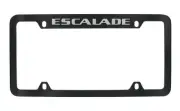 Cadillac Escalade Black Coated Metal License Plate Frame Holder