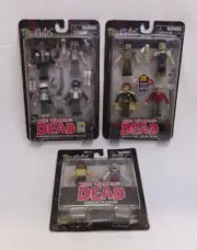 Walking Dead Minimates PX SDCC Exclusive 4 Packs Set Rick Grimes Glen Shane