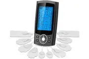 EMS Electric 24 Modes Dual Channel TENS Machine Pulse Muscle Massager - Black