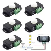 1-5X Automatic DC 12V/24V 6A 8M Infrared PIR Motion Sensor Switch For LED Light