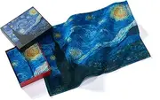Musearta GT2-VG-SN-V433124 Unisex Guest Towels Set of 2 with Starry Night by Artist Vincent Van Gogh Made of Cotton 40 x 60 cm