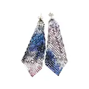 [RABANNE] RABANNE Pixel Flow Tie-Dye earrings Woman One Size One Size Blue